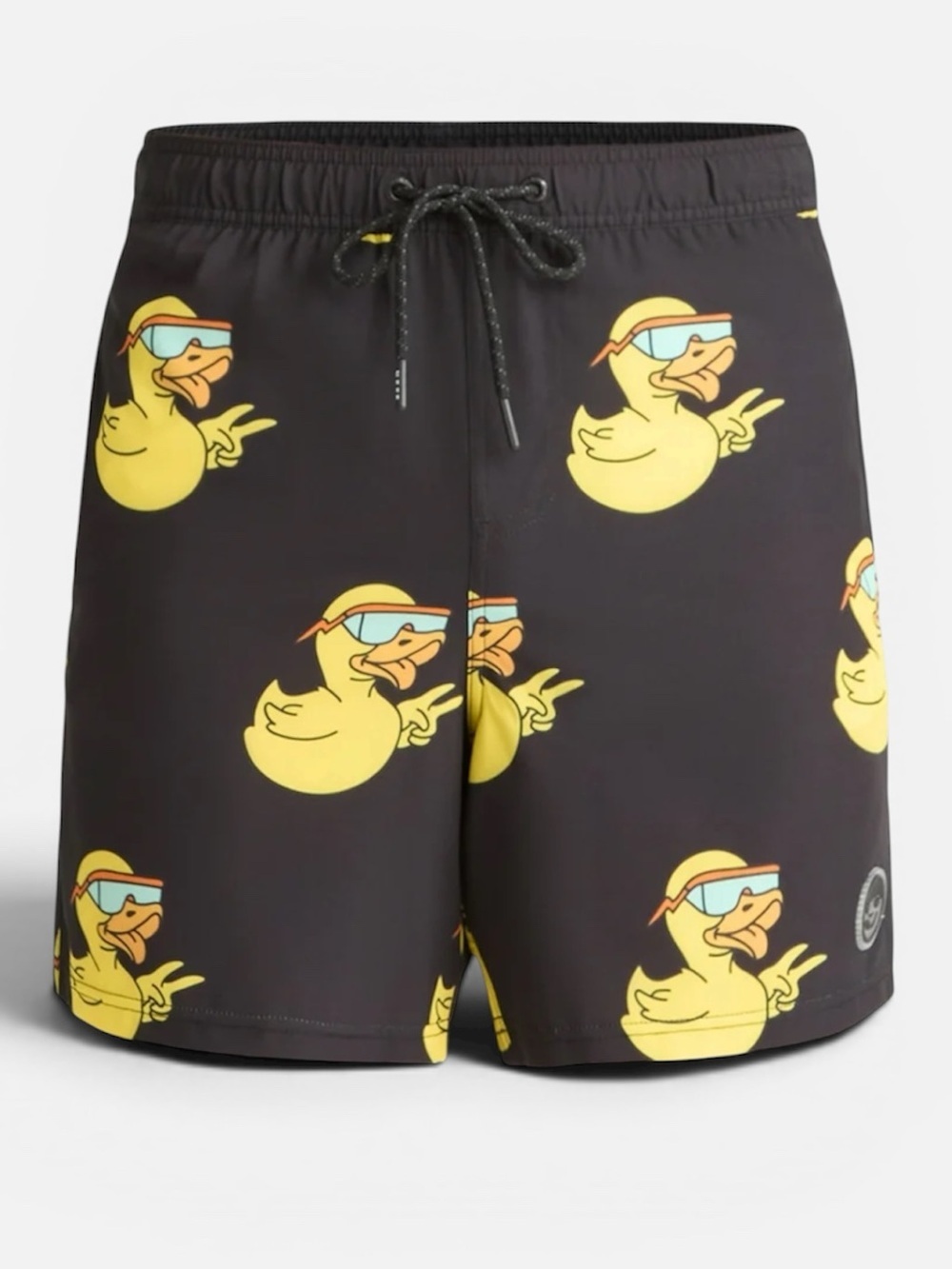 Neff Chill Mode Peace Ducky Swim Board Shorts Men Graphic Surf Skate Streetwear - Picture 9 of 9